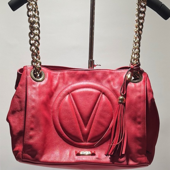 Valentino By Mario Valentino Red Shoulder Bag - Picture 1 of 14